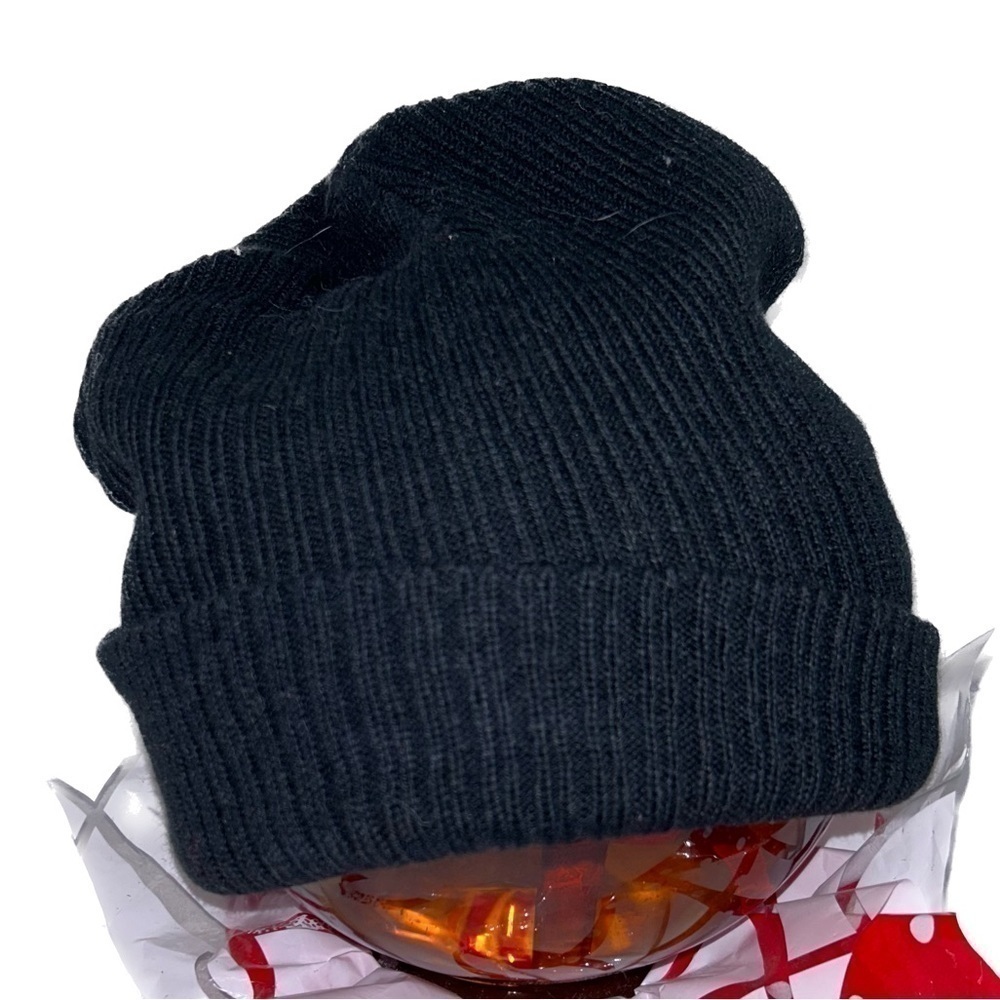 Charlotte Russe hat beanie slouchy fold over pull on tight knit skull cap